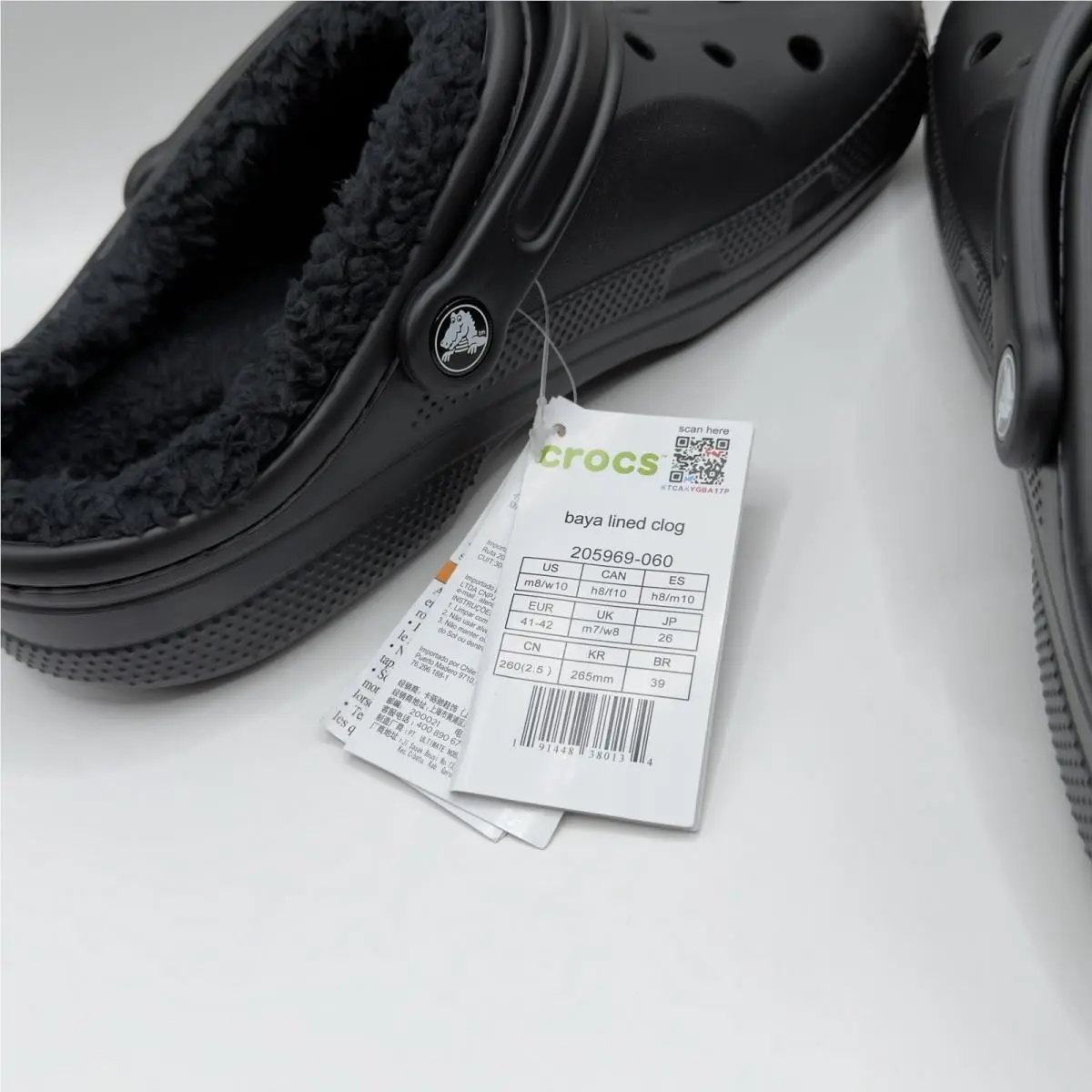 Crocs shoes - Crocs Baya Lined Clog - Baya Lined Clog - Black (UPC: 0191448380134) 5
