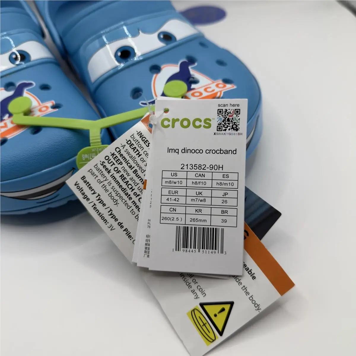 Crocs shoes - Crocs Disney Pixar Lightning McQueen Dinoco - Blue (UPC: 198445511493) 7
