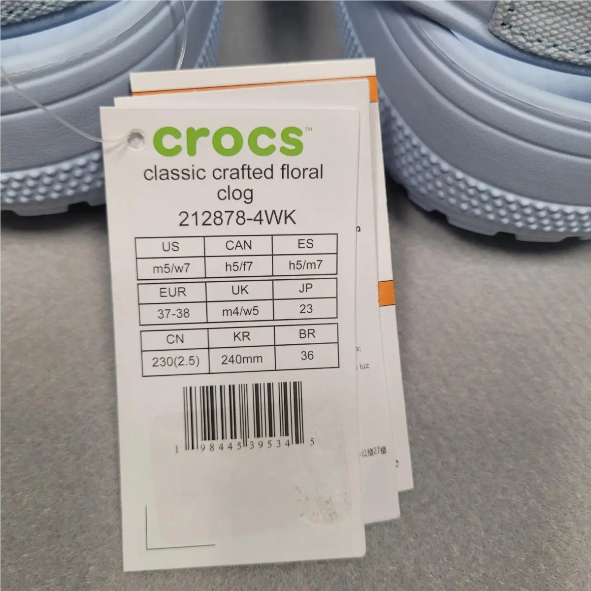 Crocs shoes - Classic Crafted Floral Clog - Classic Crafted Floral Clog - Blue 3