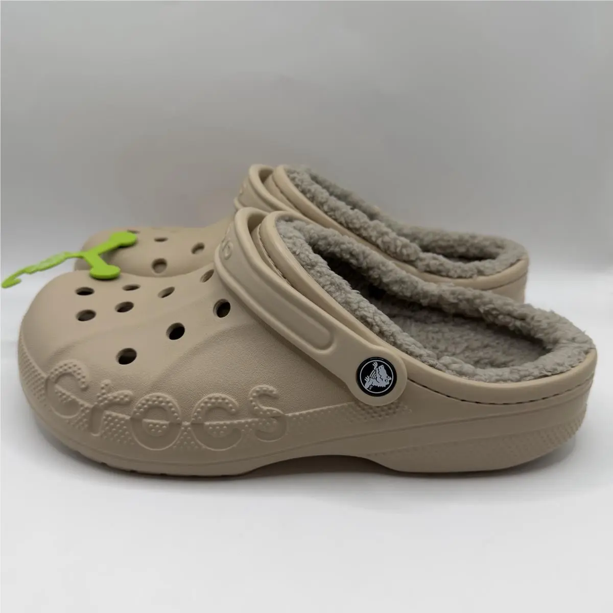Crocs shoes - Crocs Baya Lined Clog - Baya Lined Clog - Beige (UPC: 0196265745463) 1