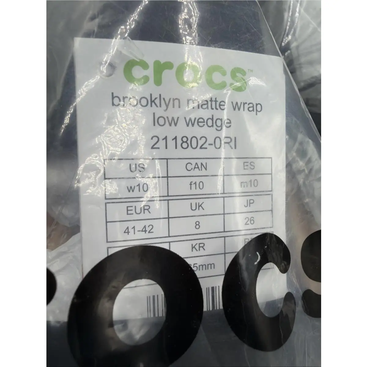 Crocs shoes - Crocs Brooklyn Low Wedge - Brooklyn Low Wedge - Black / Mushroom 0