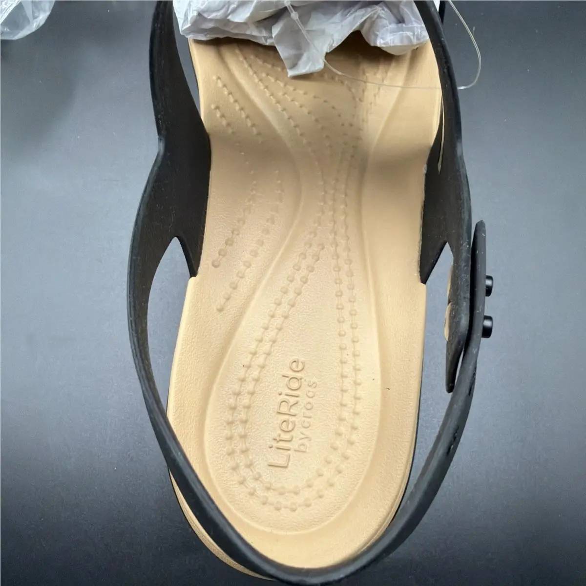 Crocs shoes - Crocs Brooklyn Low Wedge - Brooklyn Low Wedge - Black / Mushroom 7