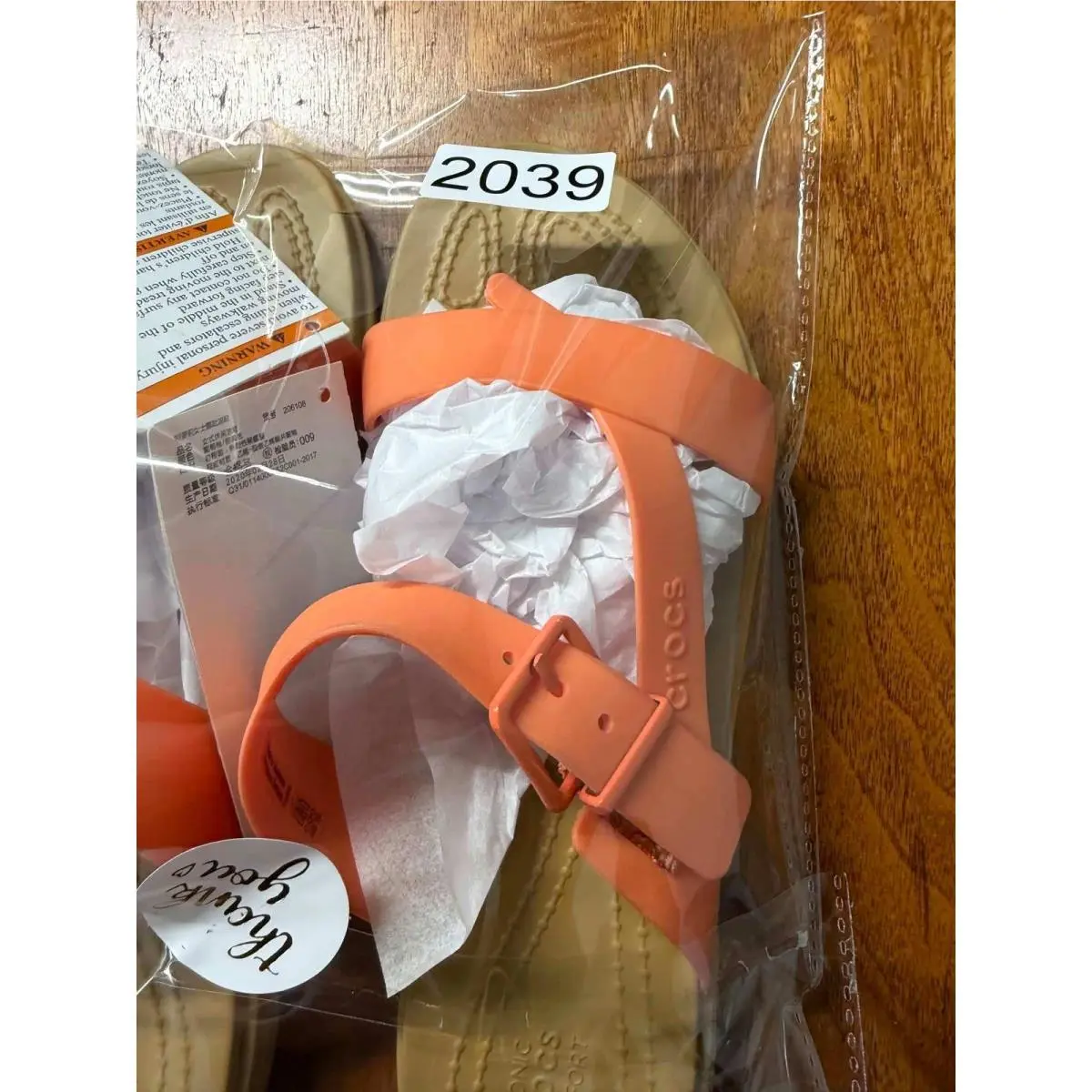 Crocs shoes - Crocs Tulum Toe Post Sandal - Orange 5