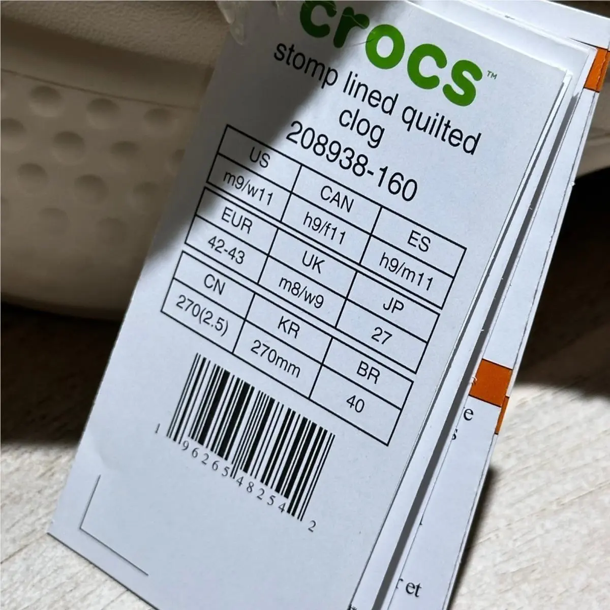 Crocs shoes - Stomp Lined Quilted - Stomp Lined Quilted - Cream 4