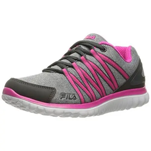 Fila Women`s Memory Asymmetric Running Shoe Monument/dark Shadow/pink Glo 9.5