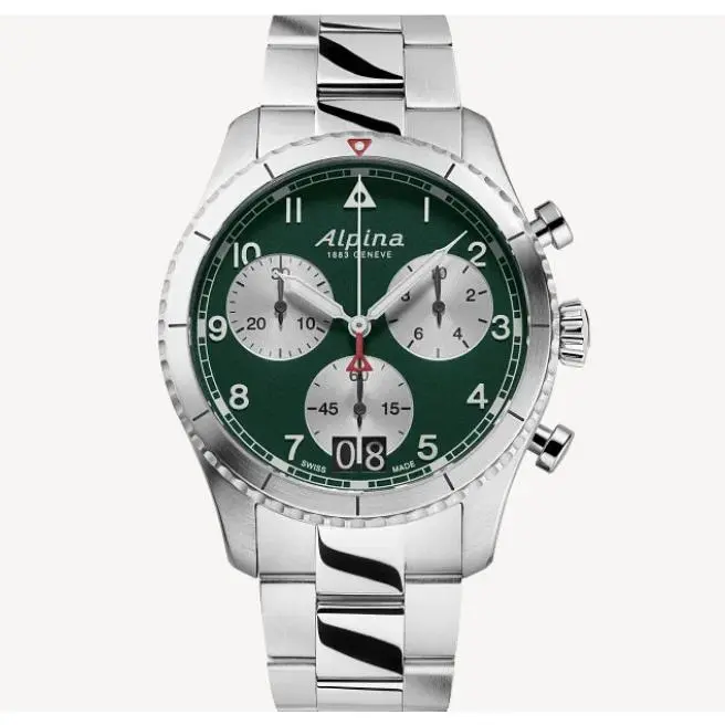 Alpina Startimer Pilot Chronograph AL-372WB4S26B Swiss Made Box