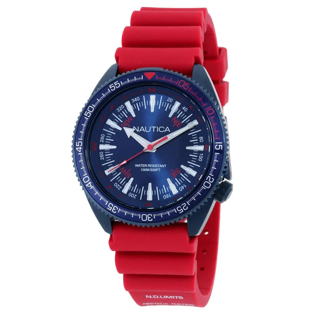 Vintage Quartz Blue Dial Men`s Watch NAPNVF305 by Nautica