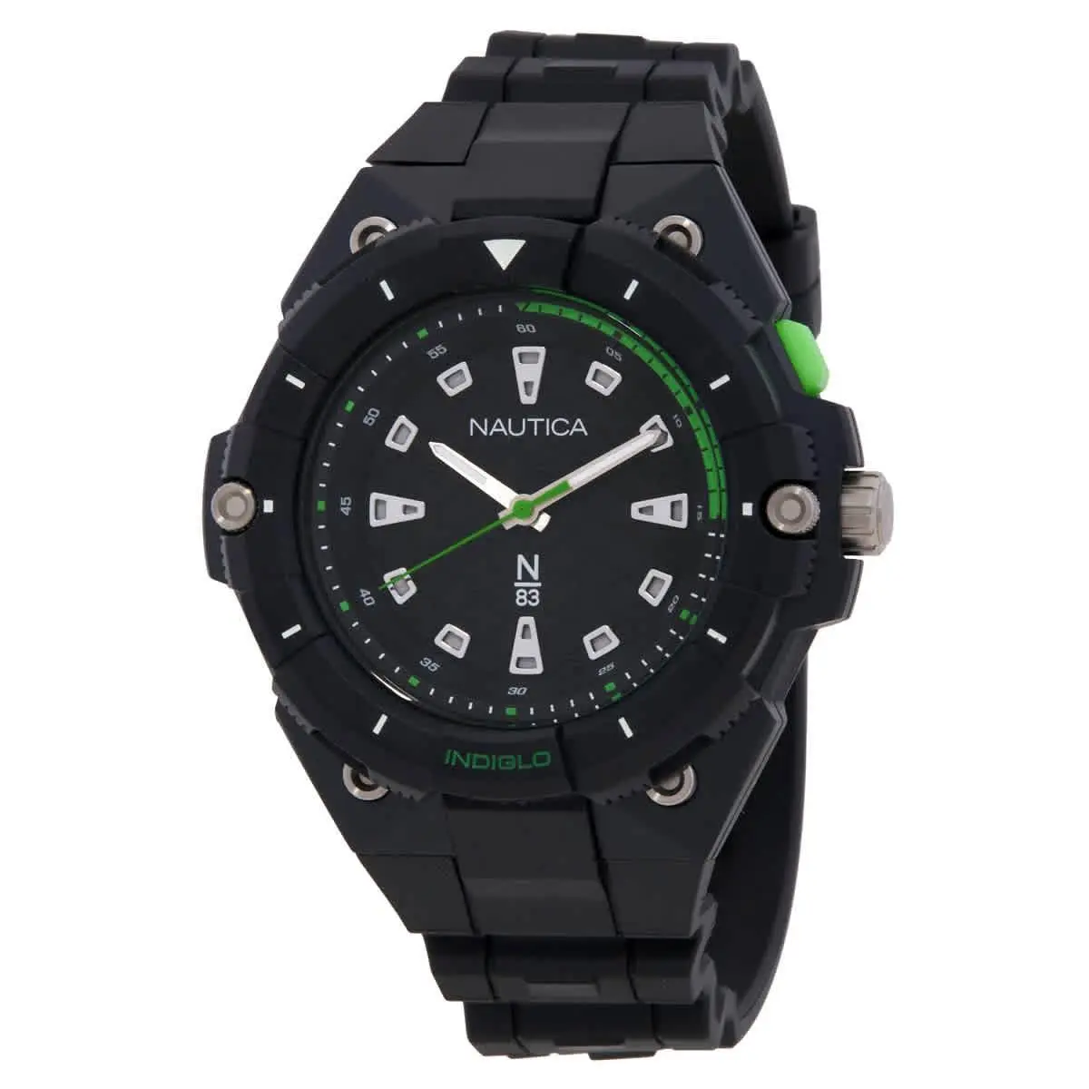 Coronado Bay Quartz Black Dial Men`s Watch NAPCNS404 by Nautica