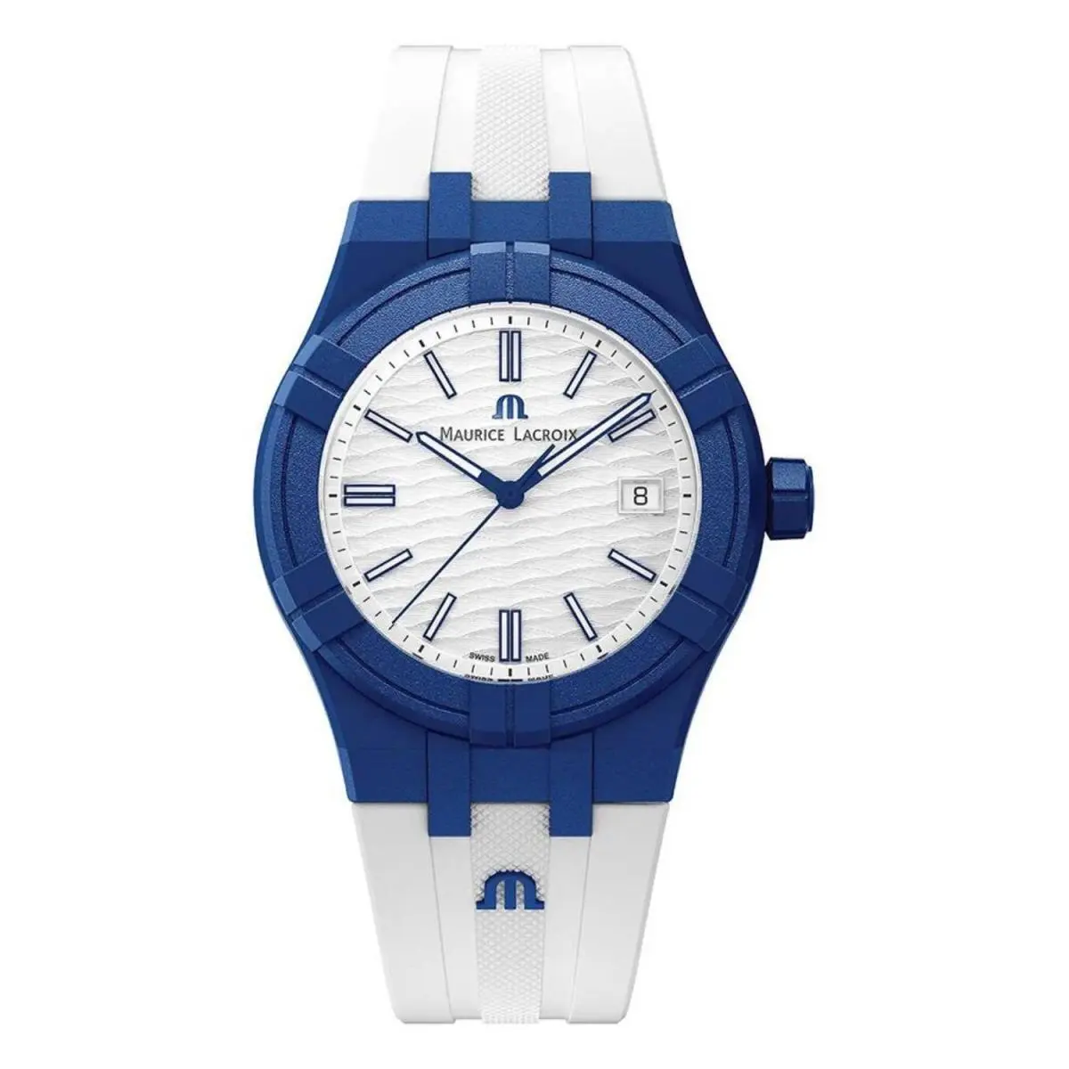 Men`s Aikon White Dial Watch - AI2008-BBB11-300 by Maurice Lacroix