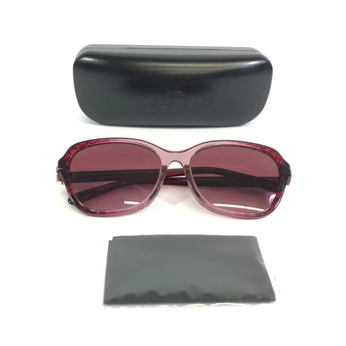 Sunglasses HC8349U CD481 57098H Red Gradient Signature C with Red Gradient by Coach