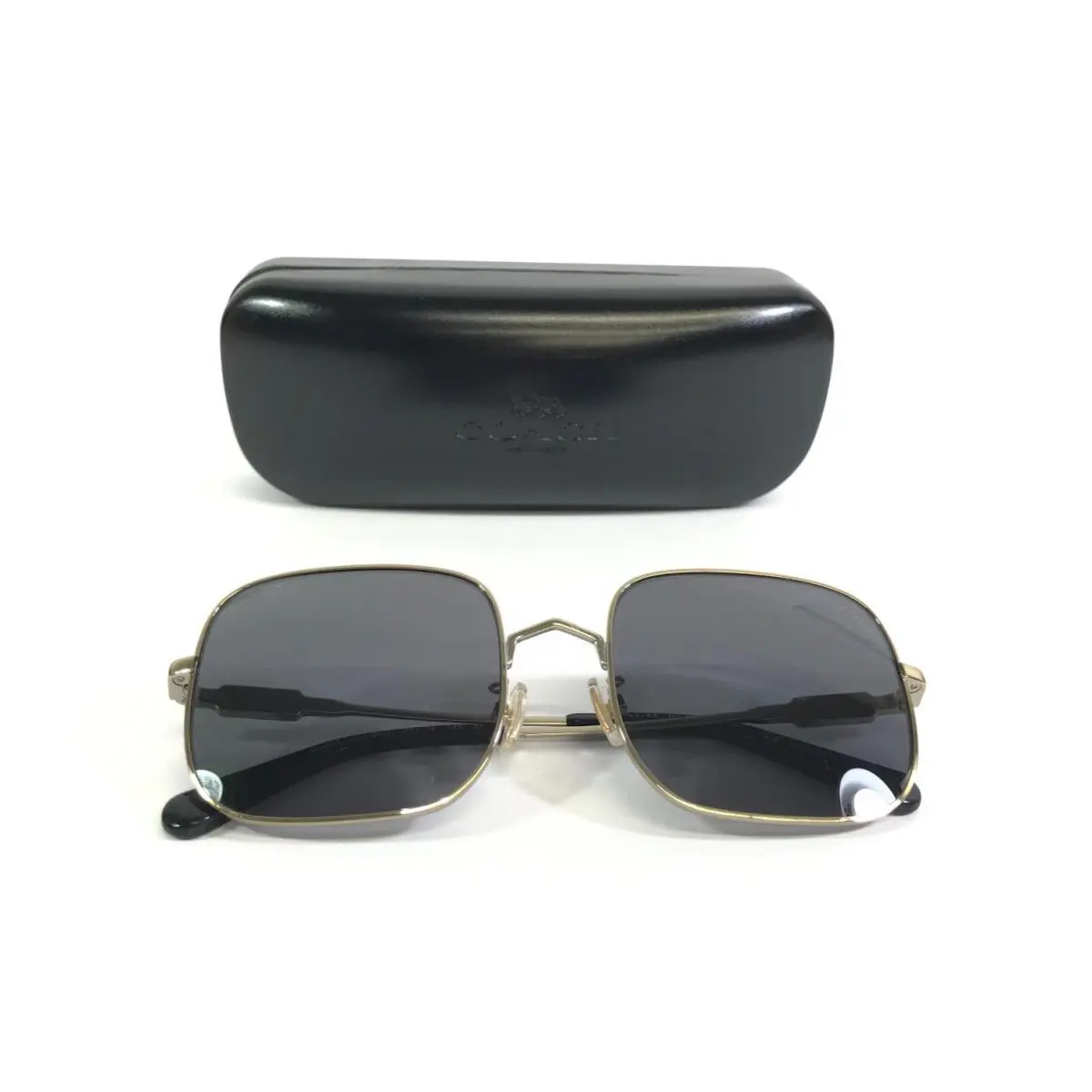 Sunglasses HC 7120 L1169 934681 Light Gold Frames w/ Gray Polarized Lenses by Coach