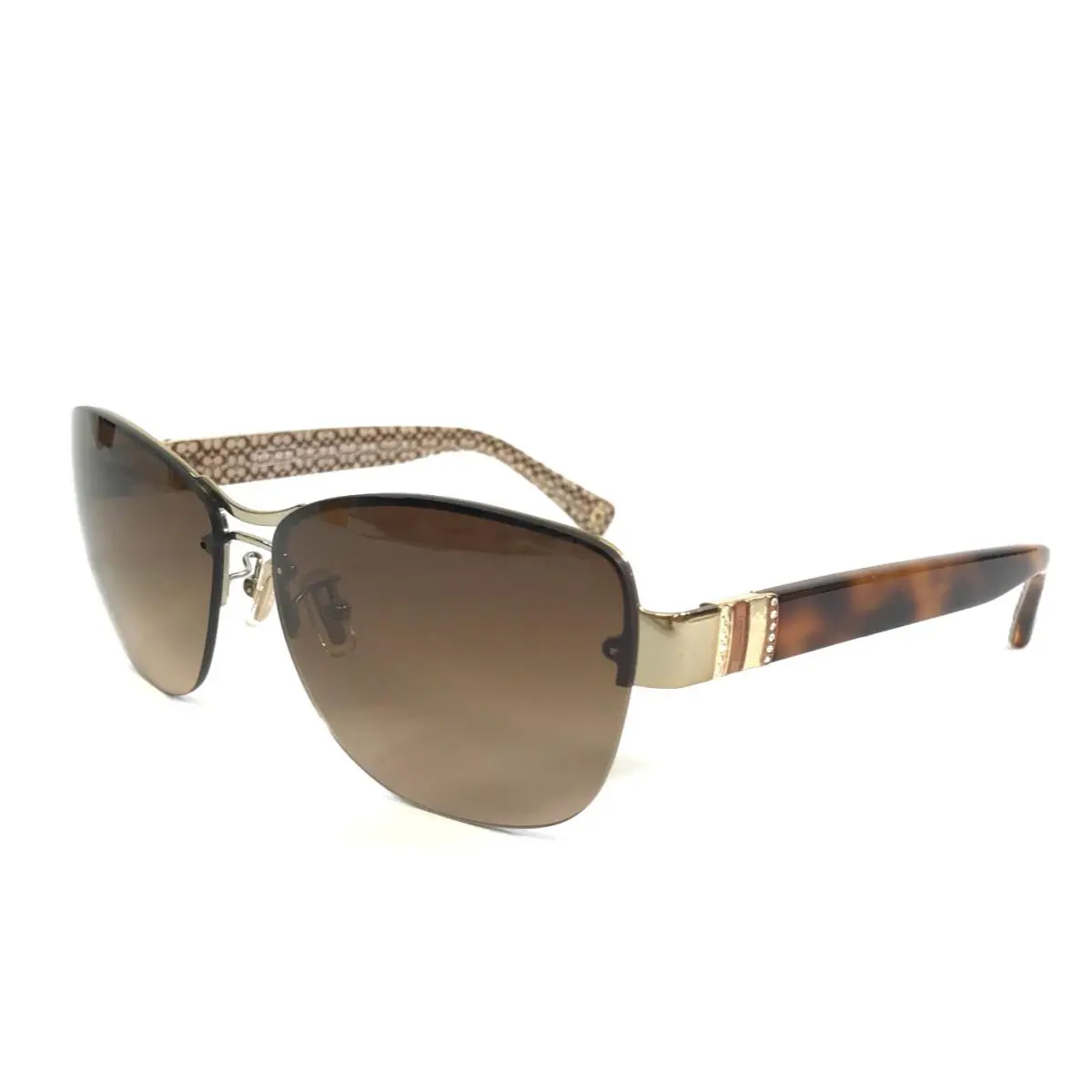 Sunglasses HC 7013B L032 Hayley 9080/13 Gold Spotty Tortoise Brown Grad by Coach