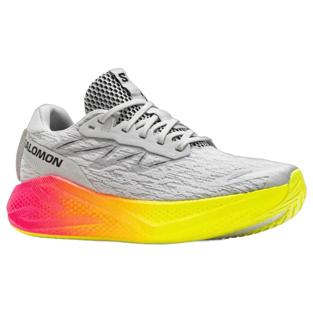 Salomon shoes - Aero Glide 4 - Aero Glide - L49228600 - Gray/Yellow/Black 10