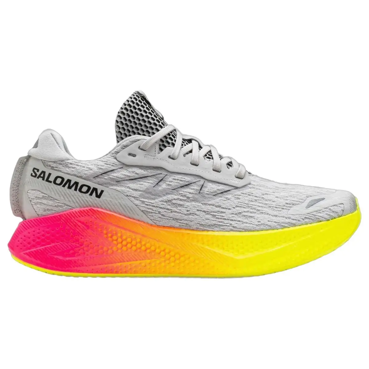 Salomon shoes - Aero Glide 4 - Aero Glide - L49228600 - Gray/Yellow/Black 6