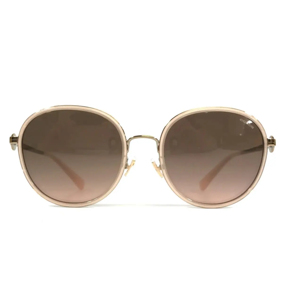 Sunglasses HC 7129 C6179 56465M Shiny Rose Gold with Gradient Pink Brown by Coach