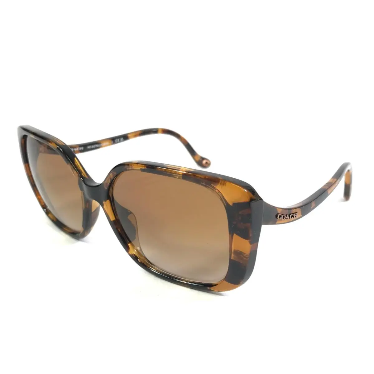 Sunglasses HC8376U CL929 512013 Dark Tortoise Frames with Peach Gradient by Coach