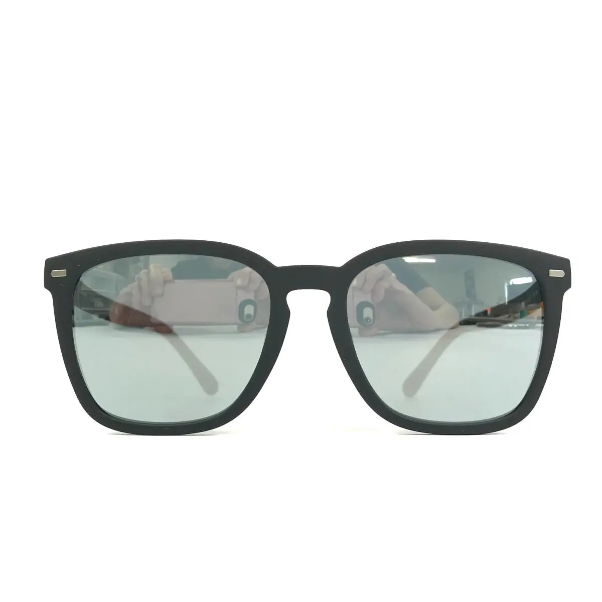 Coach Sunglasses HC 8354U CD458 57201U Rubber Black Frames w/ Mirror Gray Lenses