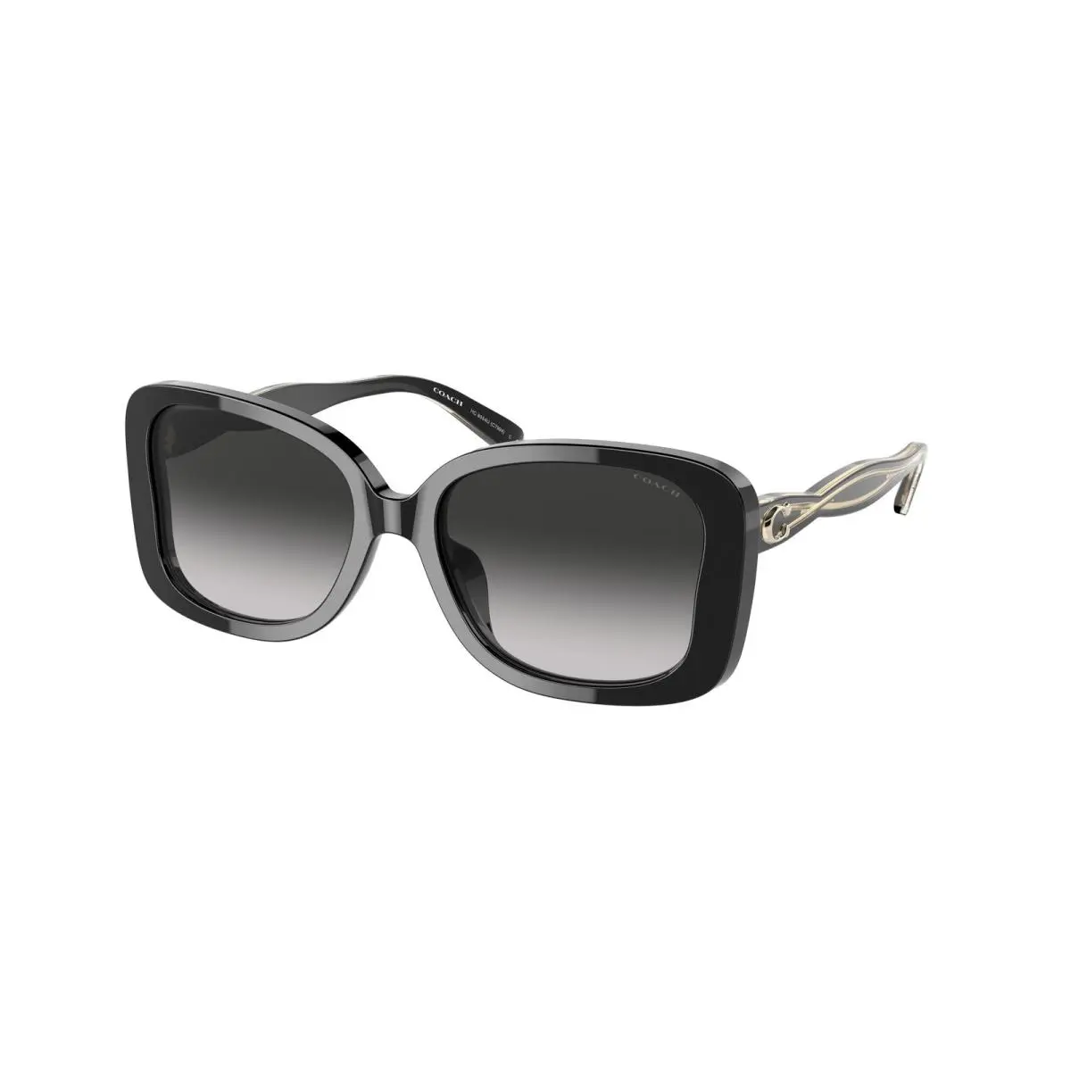 HC 8334 U C7994 Black Grey Gradient 50023C Size 53 Sunglasses by Coach