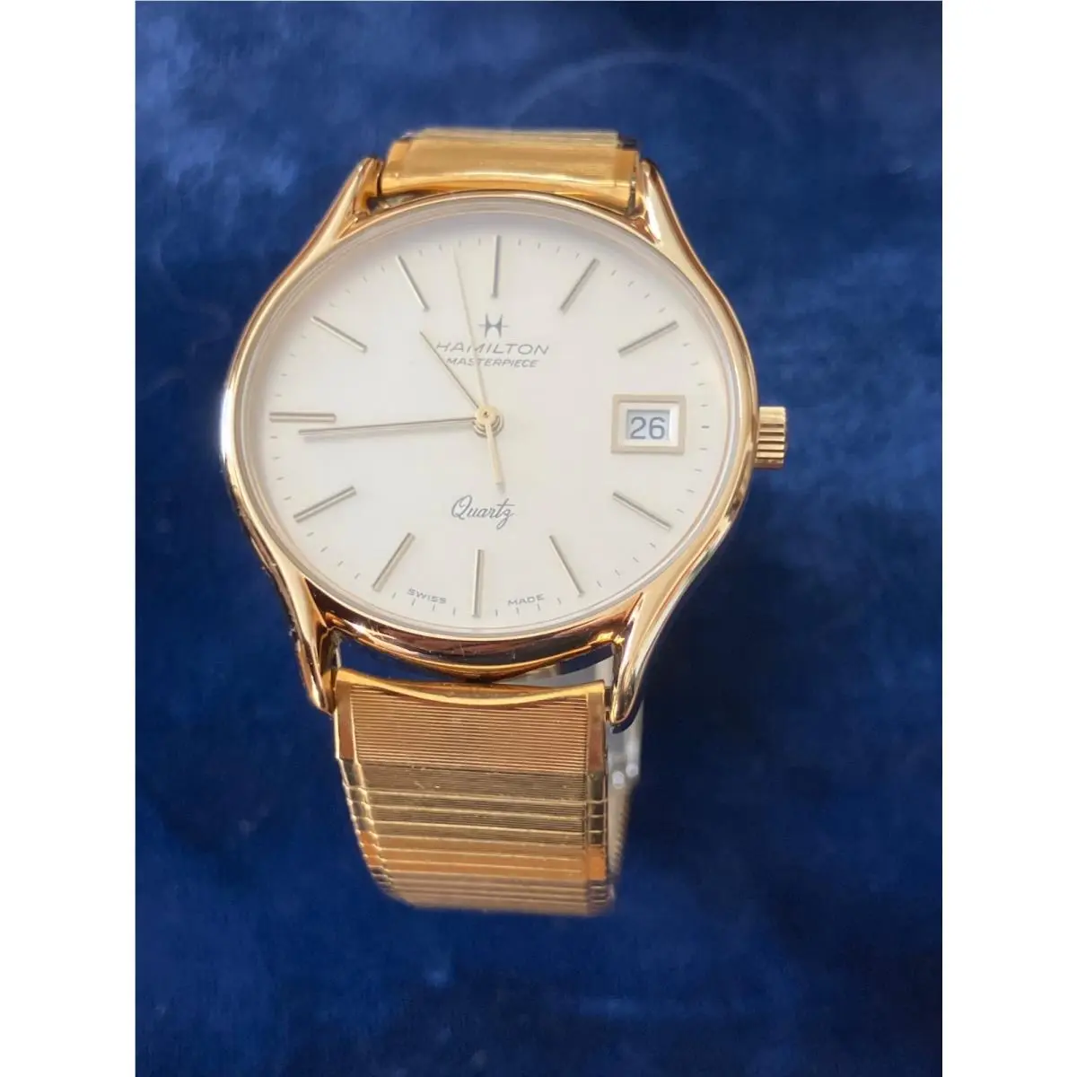 Masterpiece Corpoate Award Mens Gold-tone Quartz Watch by Hamilton