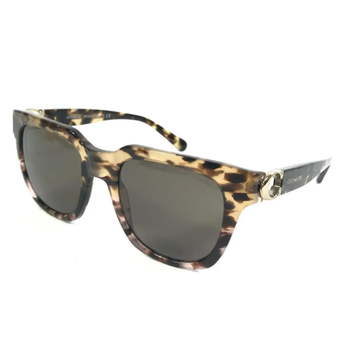 Sunglasses HC 8240 L1028 55583 Brown Pink Tortoise Frames with Gray Lenses by Coach