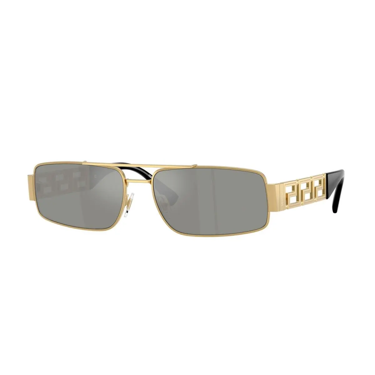 VE 2257 Gold / Green Mirror Silver 100230 Size 60 Sunglasses by Versace