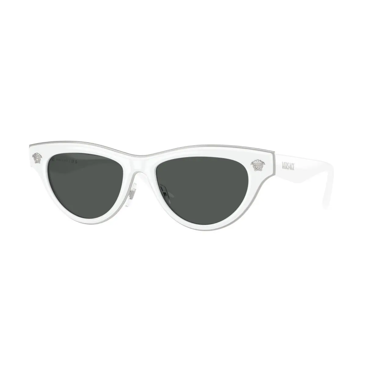 VE 2273 White / Dark Grey Polyamide Standard 314/87 Size 52 Sunglasses by Versace