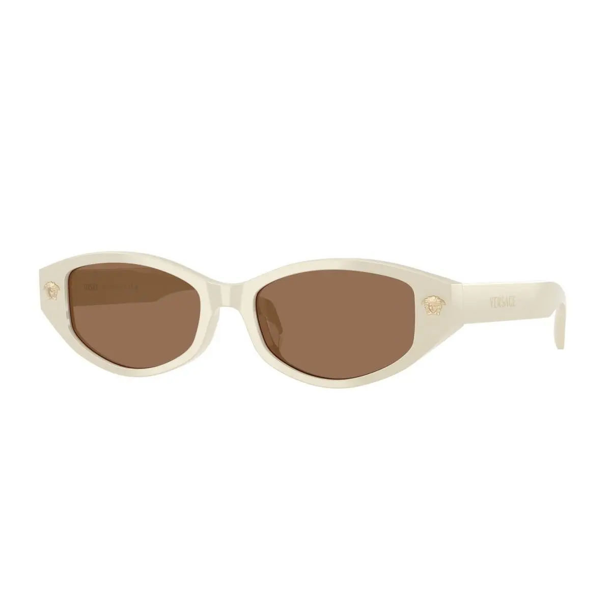 VE 4512 D White Talc / Dark Brown 554473 Size 54 Sunglasses by Versace