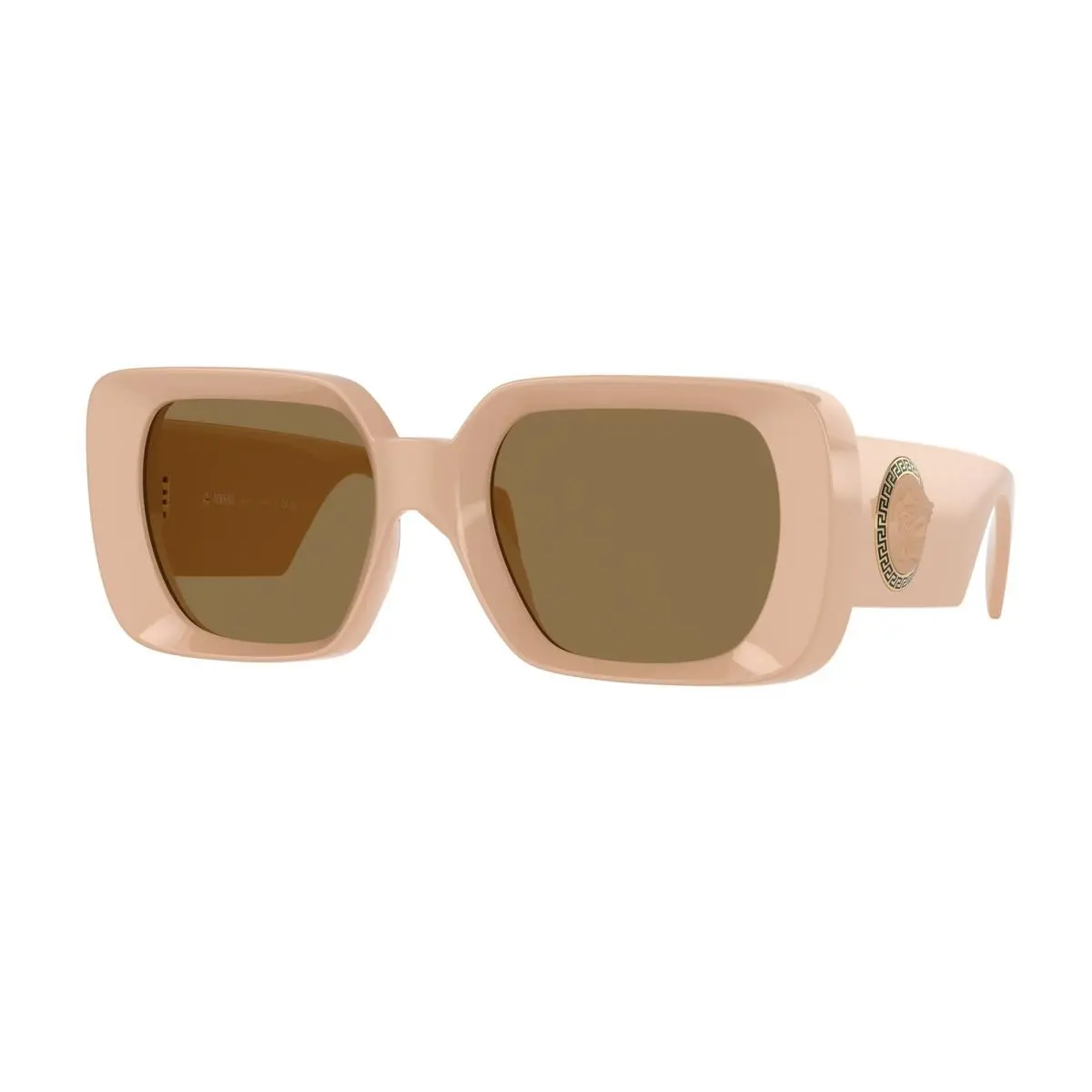 VE 4473 U Beige Dark Brown 548973 Size 54 Sunglasses by Versace