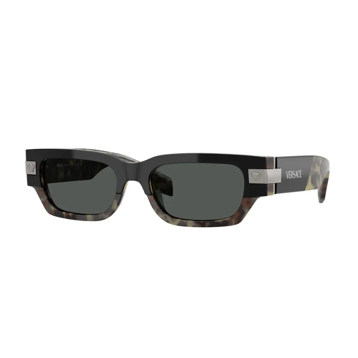 VE 4465 F Havana Dark Grey 545687 Size 53 Sunglasses by Versace