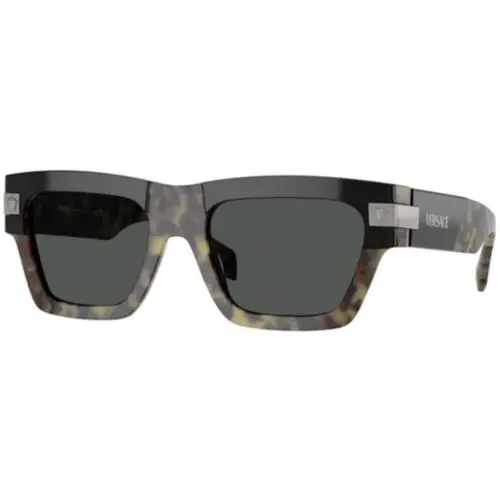 VE 4464 Havana / Dark Grey Polyamide Standard 545687 Size 52 Sunglasses by Versace