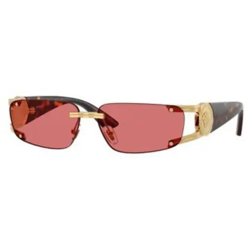 VE 2291 Gold / Red Hiper 8 Polyamide Standard 100275 Size 59 Sunglasses by Versace