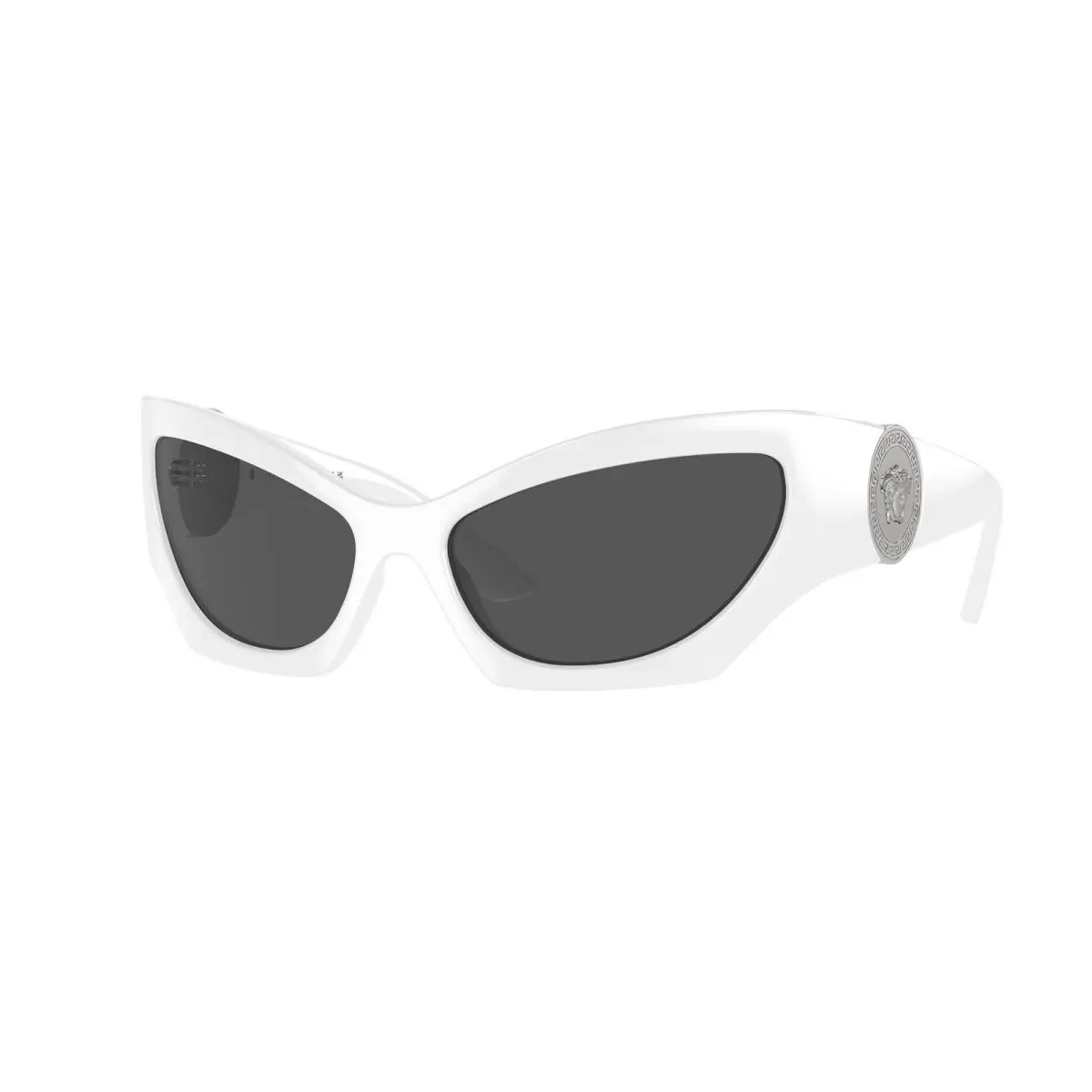 VE 4450 White Dark Grey 314/87 Size 60 Sunglasses by Versace