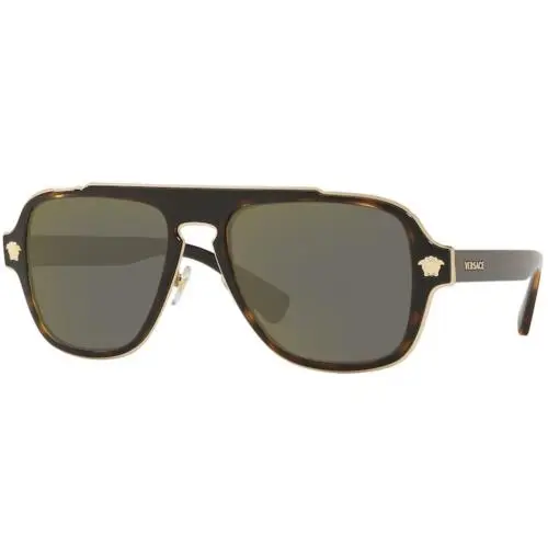 VE 2199 Havana 12524T Size 56 Sunglasses by Versace