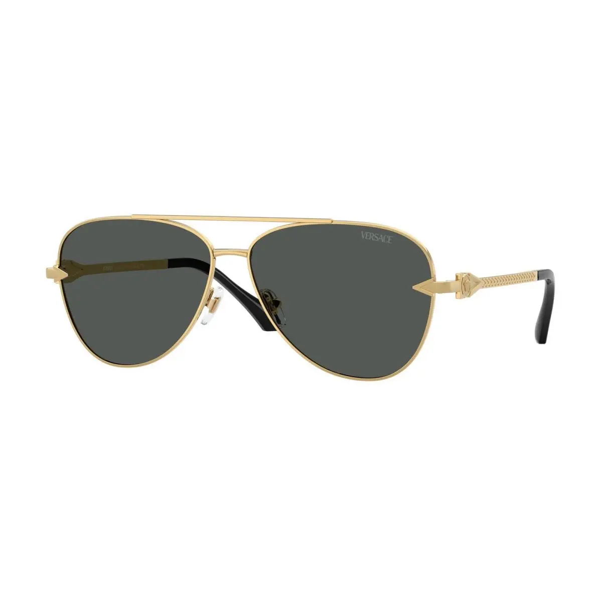 VE 2283 Gold / Dark Grey 100287 Size 61 Sunglasses by Versace