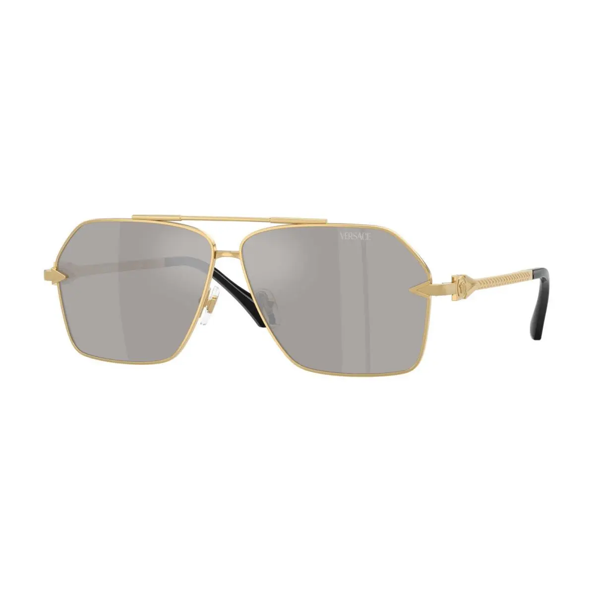 VE 2284 Gold / Light Grey Mirror Silver 10026G Size 63 Sunglasses by Versace