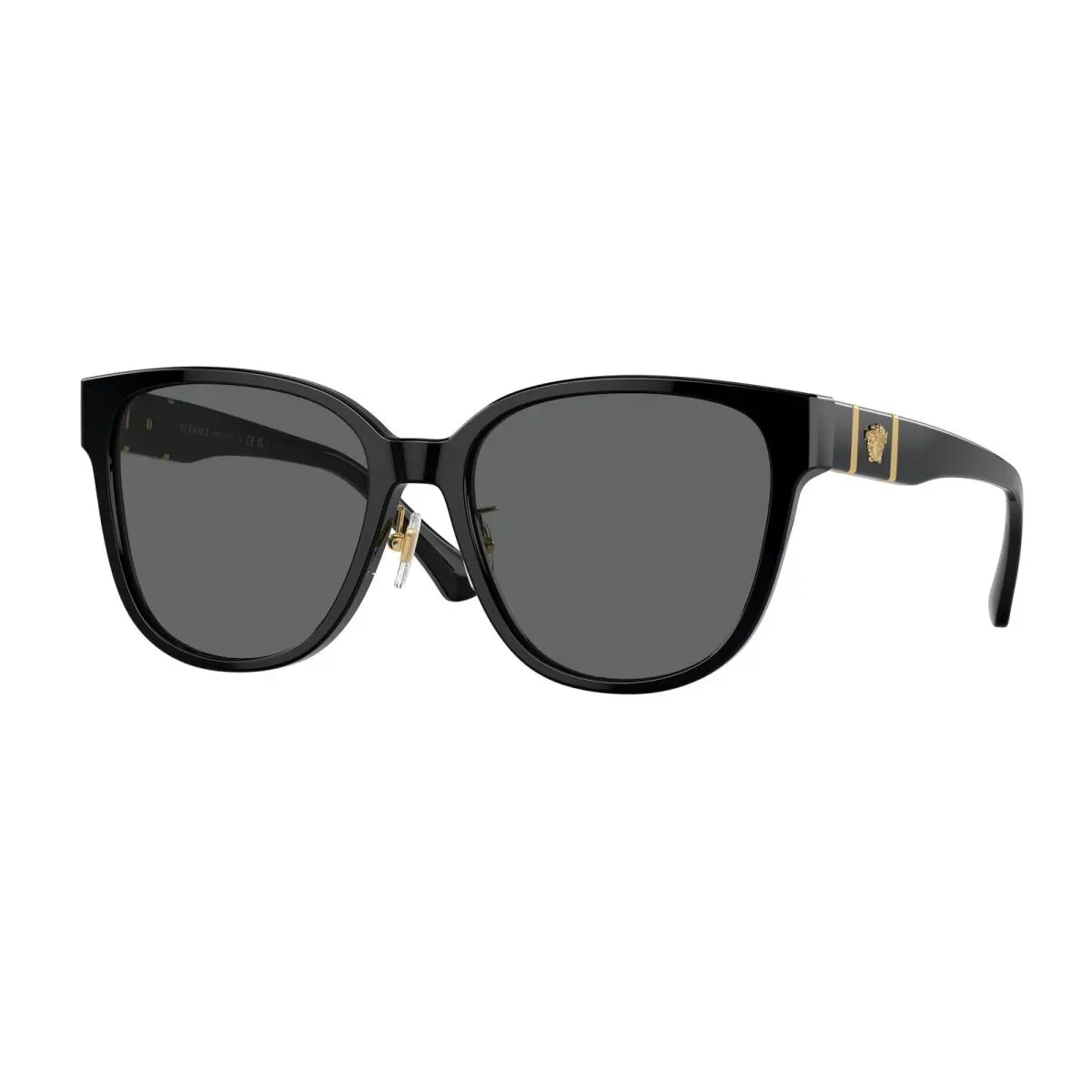VE 4460 D Black Dark Grey GB1/87 Size 57 Sunglasses by Versace