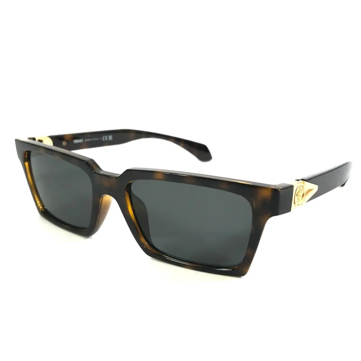 Sunglasses MOD.4490-U 108/87 Tortoise Brown Frames with Dark Gray Lenses by Versace