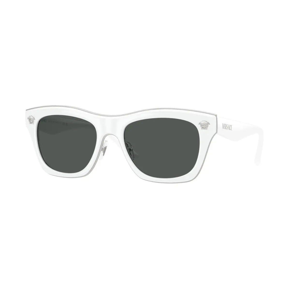 VE 2272 White / Dark Grey 314/87 Size 53 Sunglasses by Versace