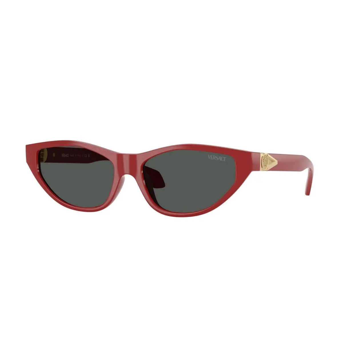 VE 4491 U Red / Dark Grey 538887 Size 55 Sunglasses by Versace