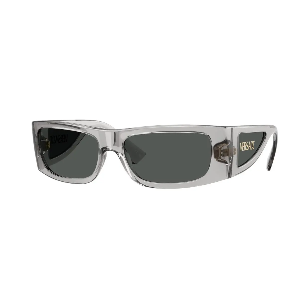 VE 4482 Grigio Transparent / Dark Grey 530587 Size 57 Sunglasses by Versace