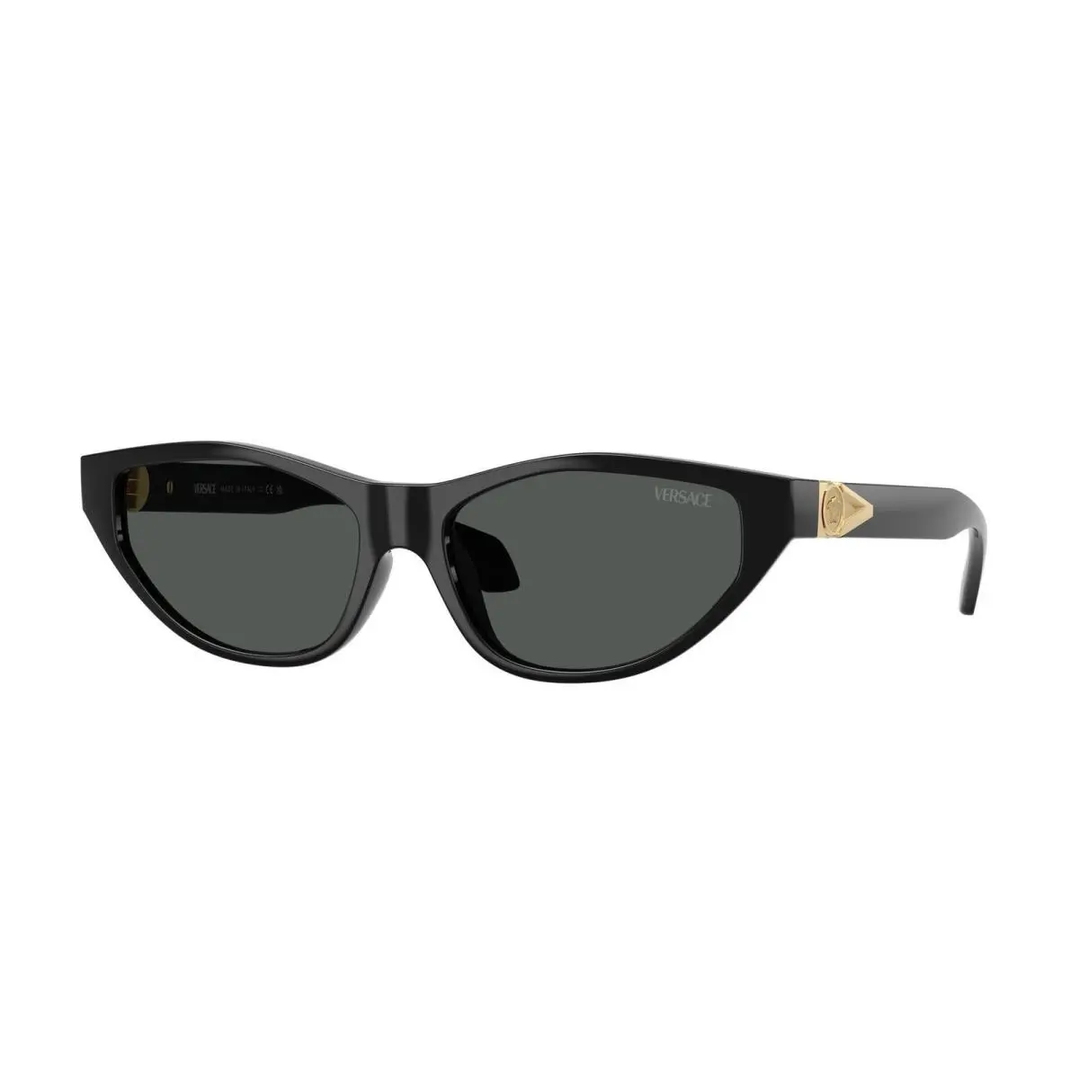 VE 4491 U Black / Dark Grey GB1/87 Size 55 Sunglasses by Versace