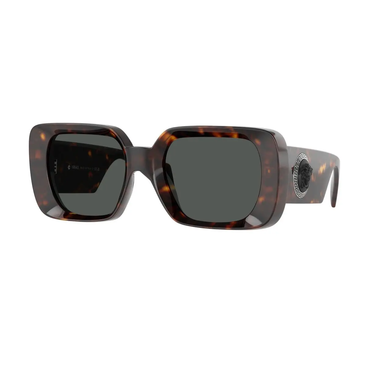 VE 4473 U Havana Dark Grey 108/87 Size 54 Sunglasses by Versace