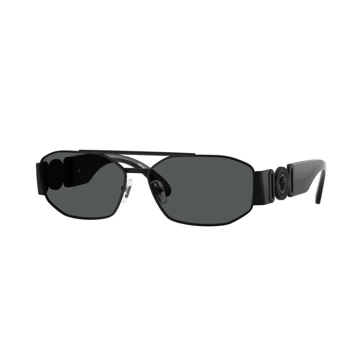 VE 2287 Matte Black / Dark Grey 126187 Size 58 Sunglasses by Versace