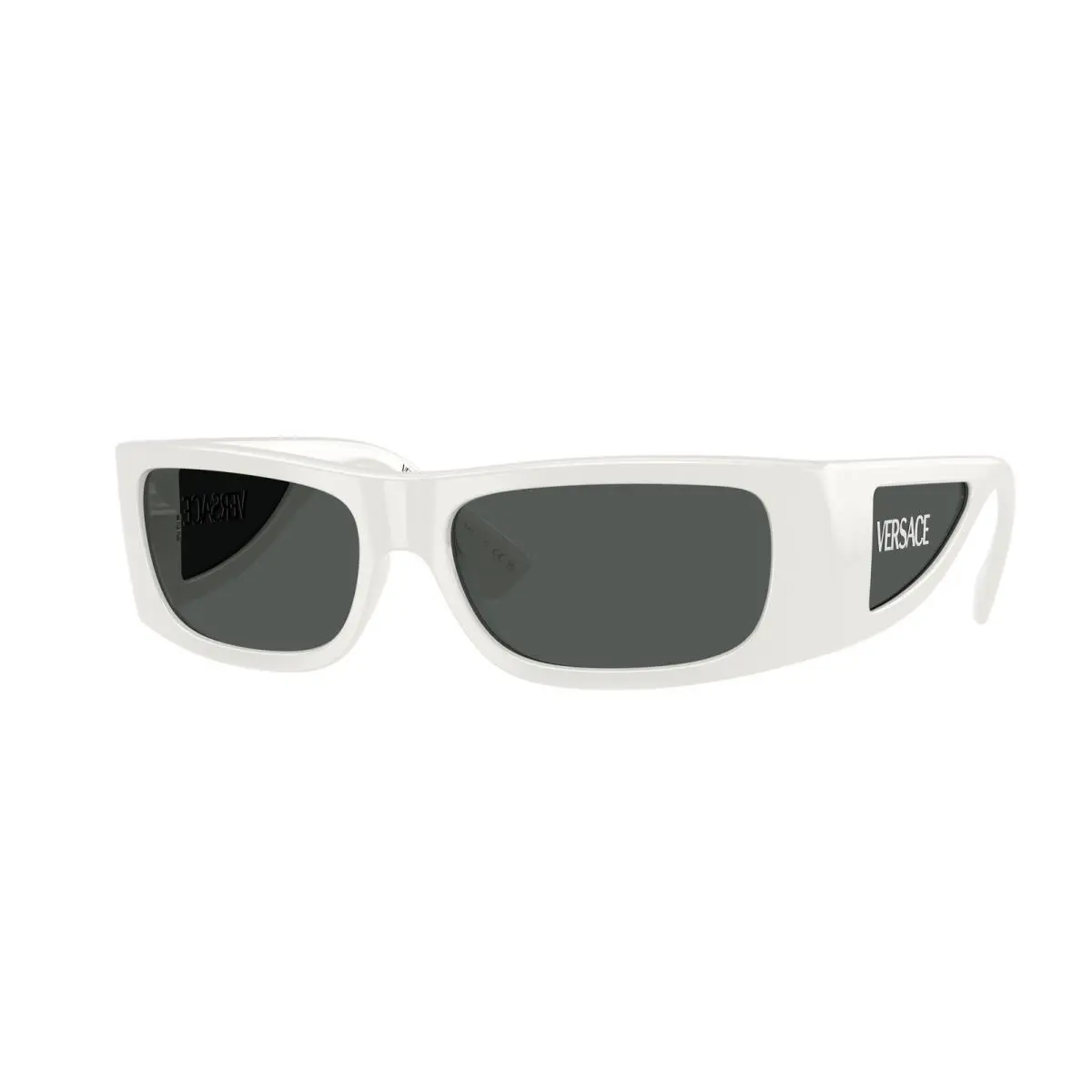 VE 4482 White / Dark Grey Polyamide Standard 314/87 Size 57 Sunglasses by Versace