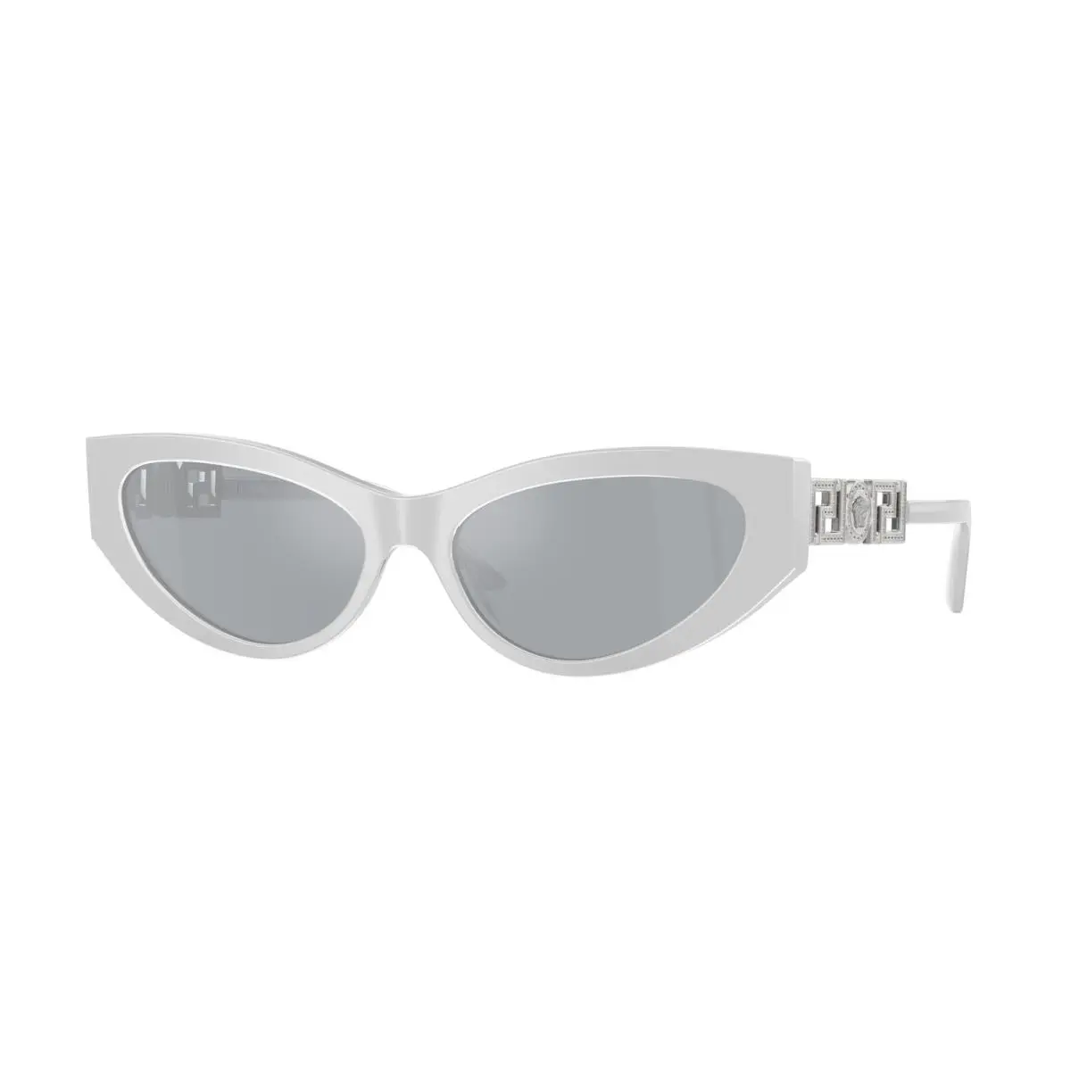 VE 4470 B Perla Grey Blue Mirror Silver 54741U Size 56 Sunglasses by Versace