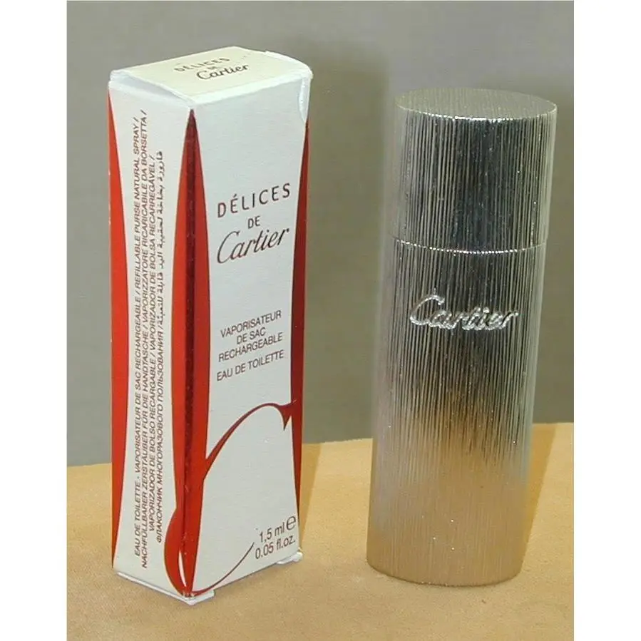Delices Edt Silver Tone Purse Spray Atomizer by Cartier