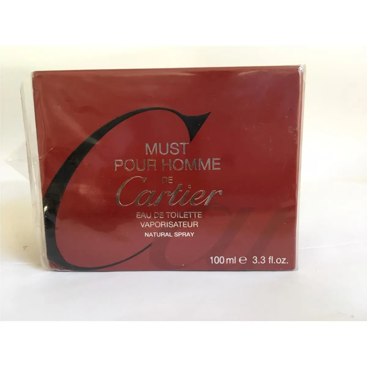 Must Pour Homme de Cartier 3.3oz Edt Spray For Men Rare