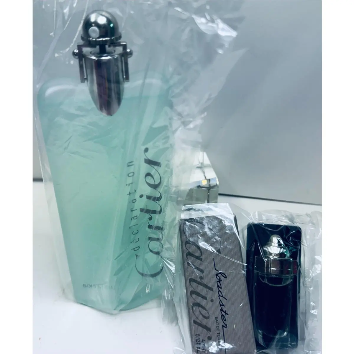 Decralation Cartier Bois Blue Edt Size 100ml+ Roaster Mini 4 ml