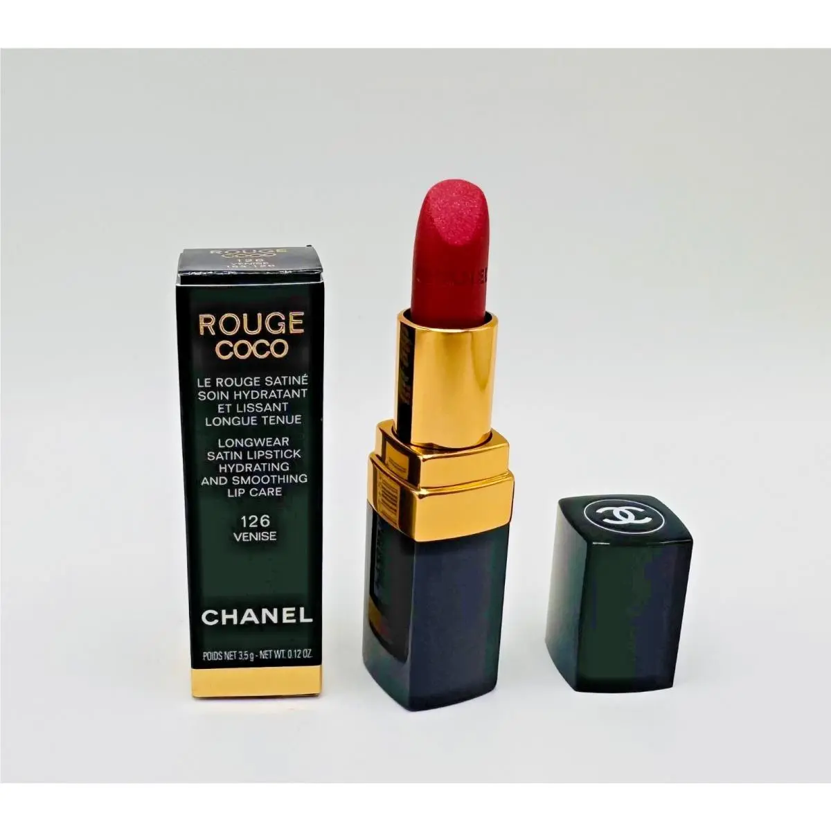 Rouge Coco Longwear Satin Lipstick Hydrating Smoothing Pick A Color 126 - VENISE by Chanel