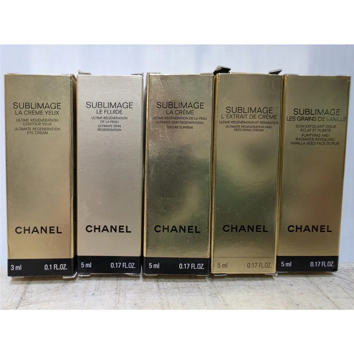 Lot OF 5 Chanel Sublimage Mixed Beauty Products 3ml 5ml